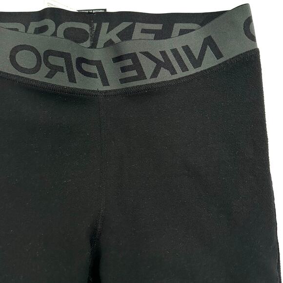 Nike Pro SMU Mustangs Black Fleece Lined Ankle Leggings Size Medium - Picture 11 of 11